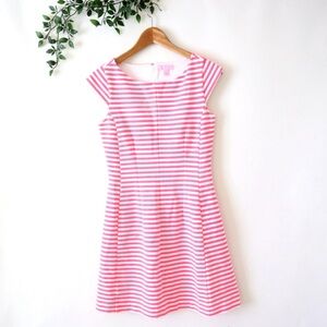Lilly Pulitzer Pink and White Striped Dress